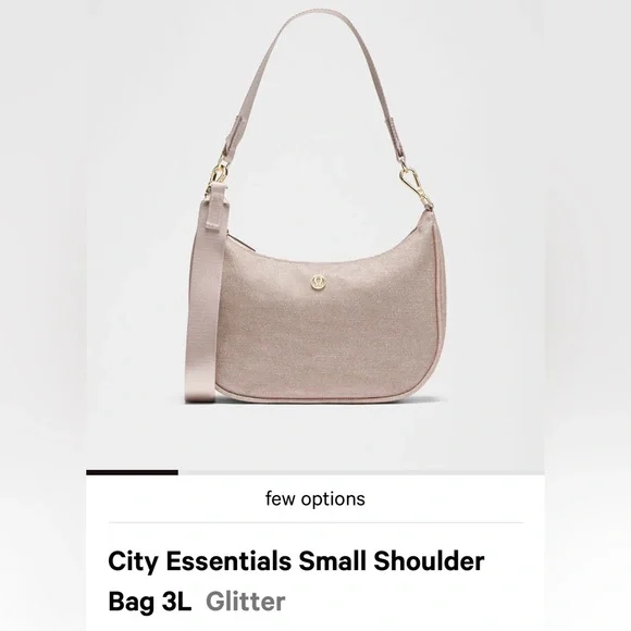 Lululemon athletics Essentials Glitter Tan Shoulderand crossbody bag